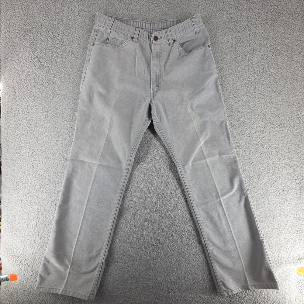 Vintage Levis Jeans Mens 32x30 Gray Regular Fit Straight Leg Denim Comfort Waist